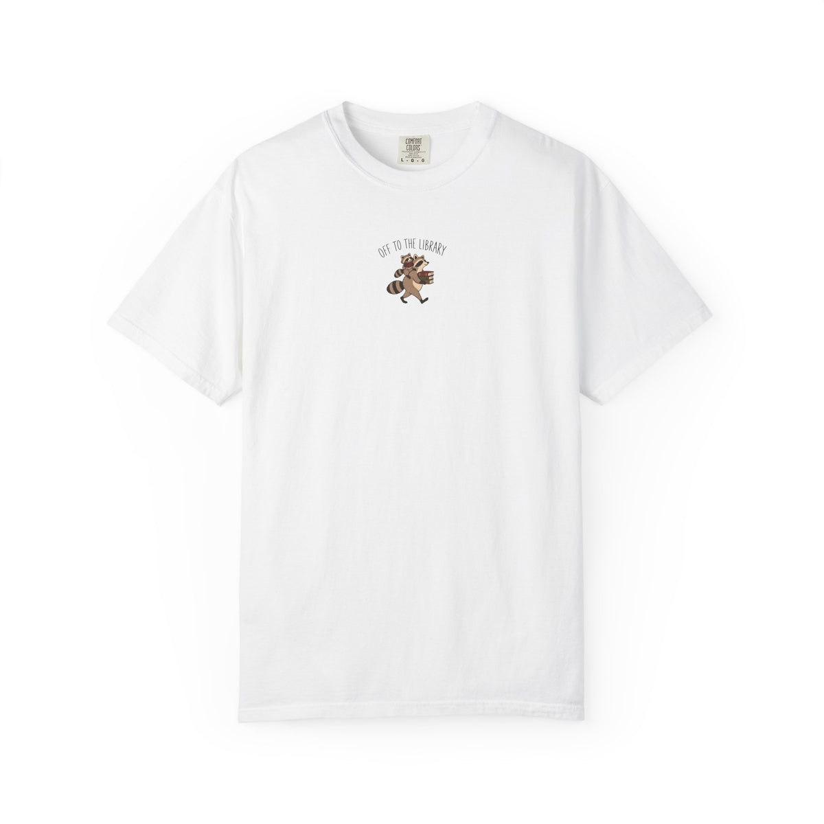 Off To The Library Raccoon T-shirt