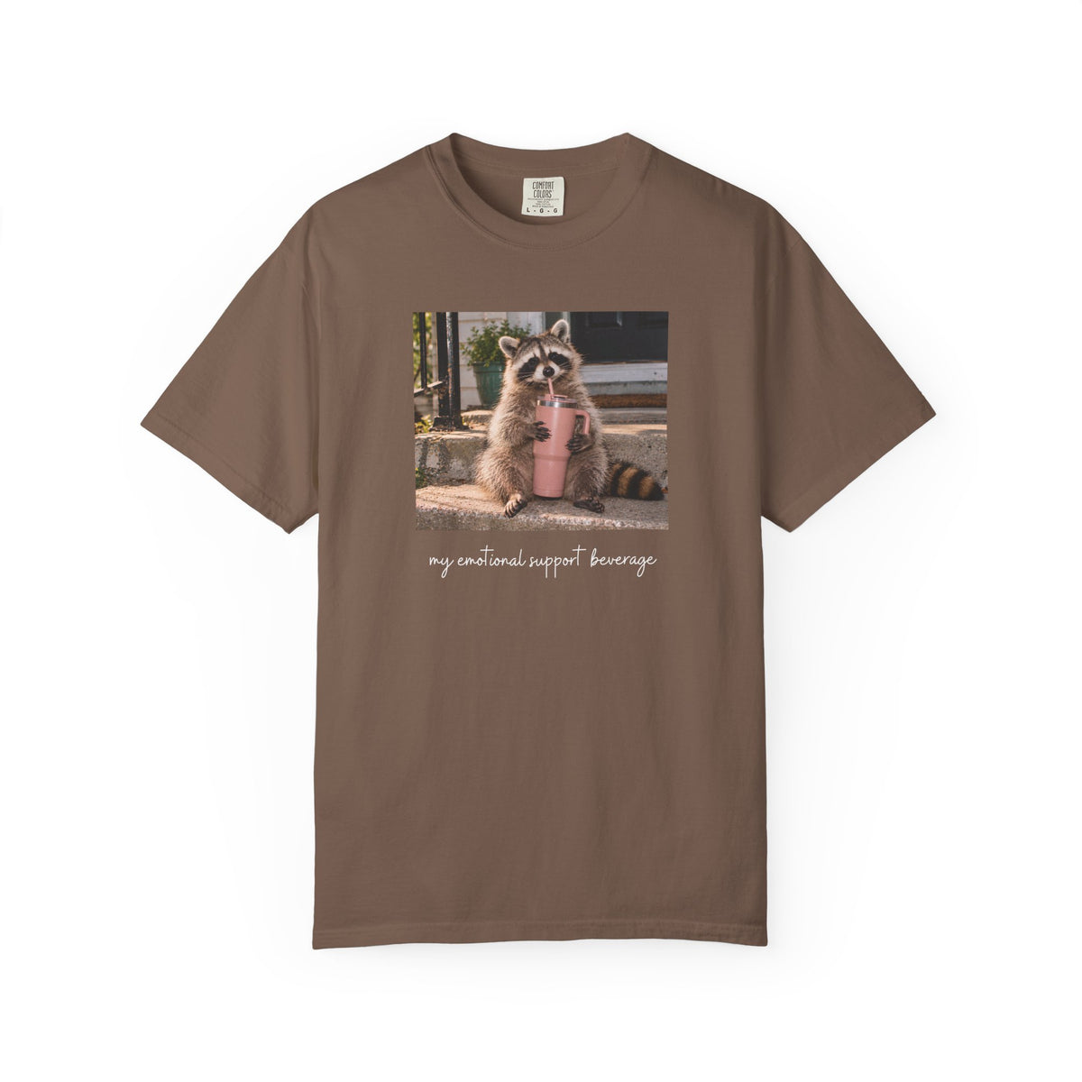 My Emotional Support Beverage Raccoon T-shirt