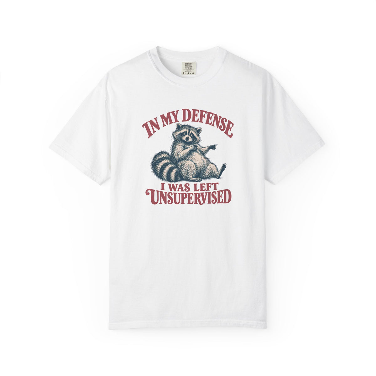 Left Unsupervised Raccoon T-shirt