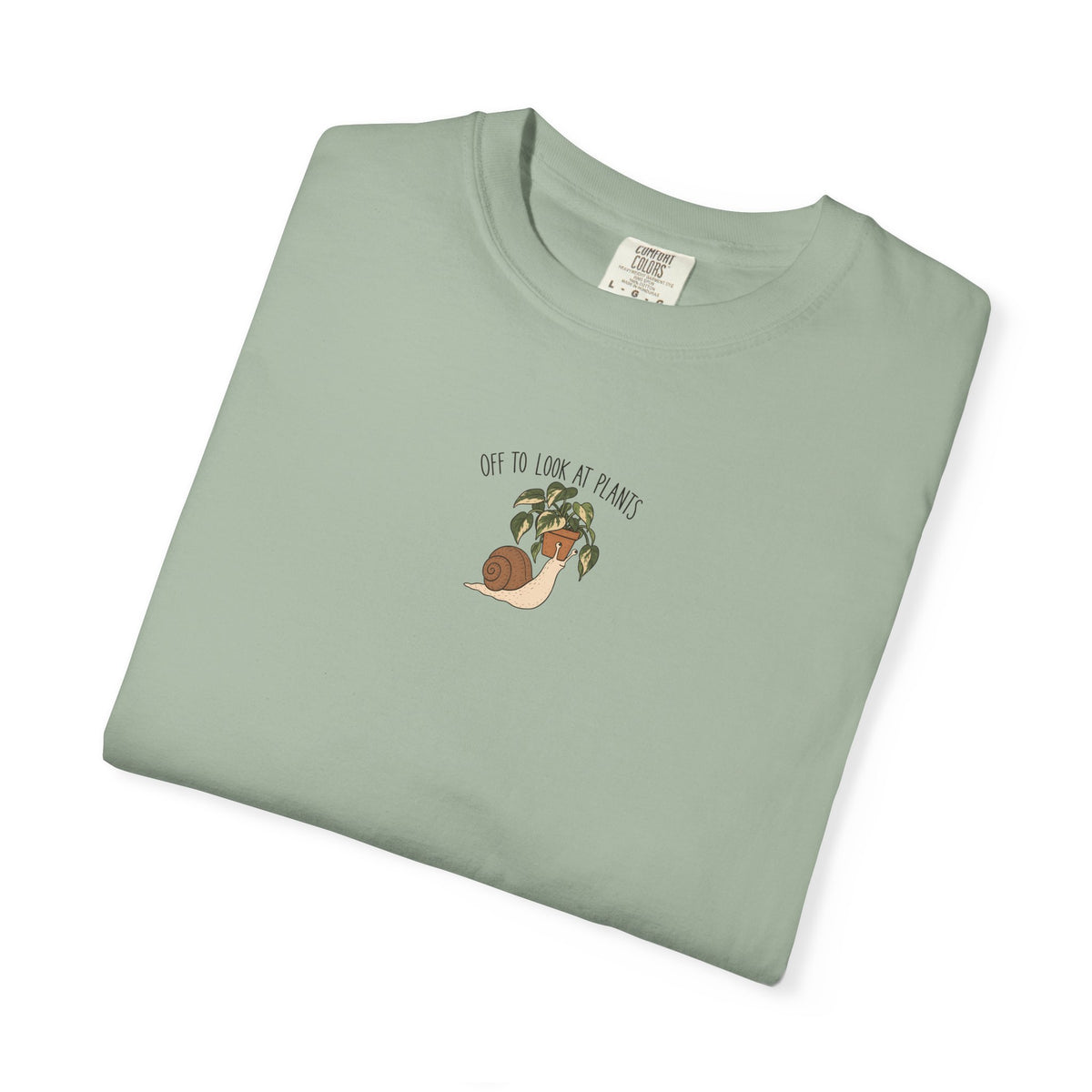 Off To Look At Plants Snail T-shirt