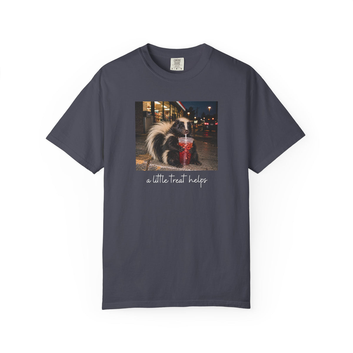 A Little Treat Helps Skunk T-shirt