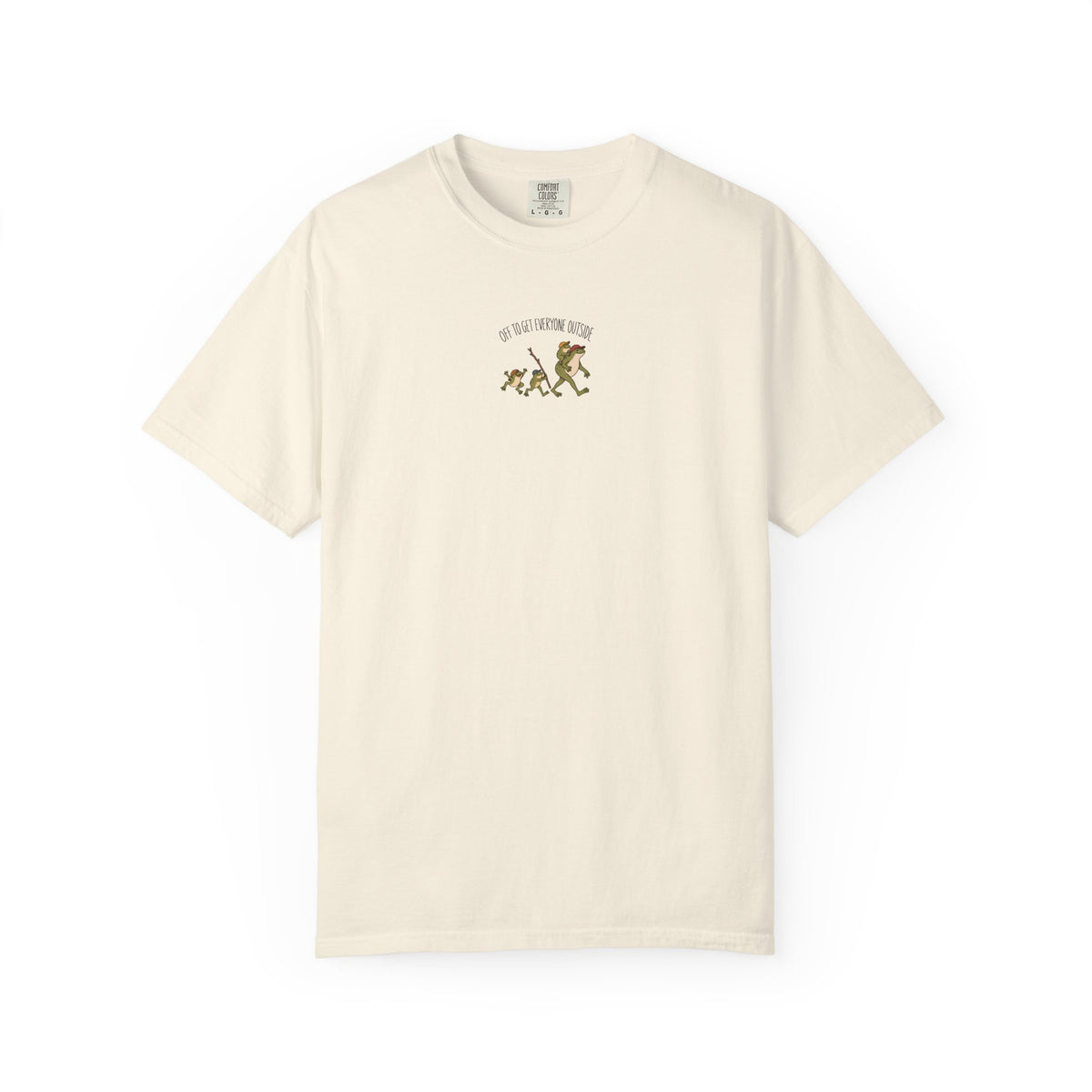 Off To Get Everyone Outside Frog T-shirt
