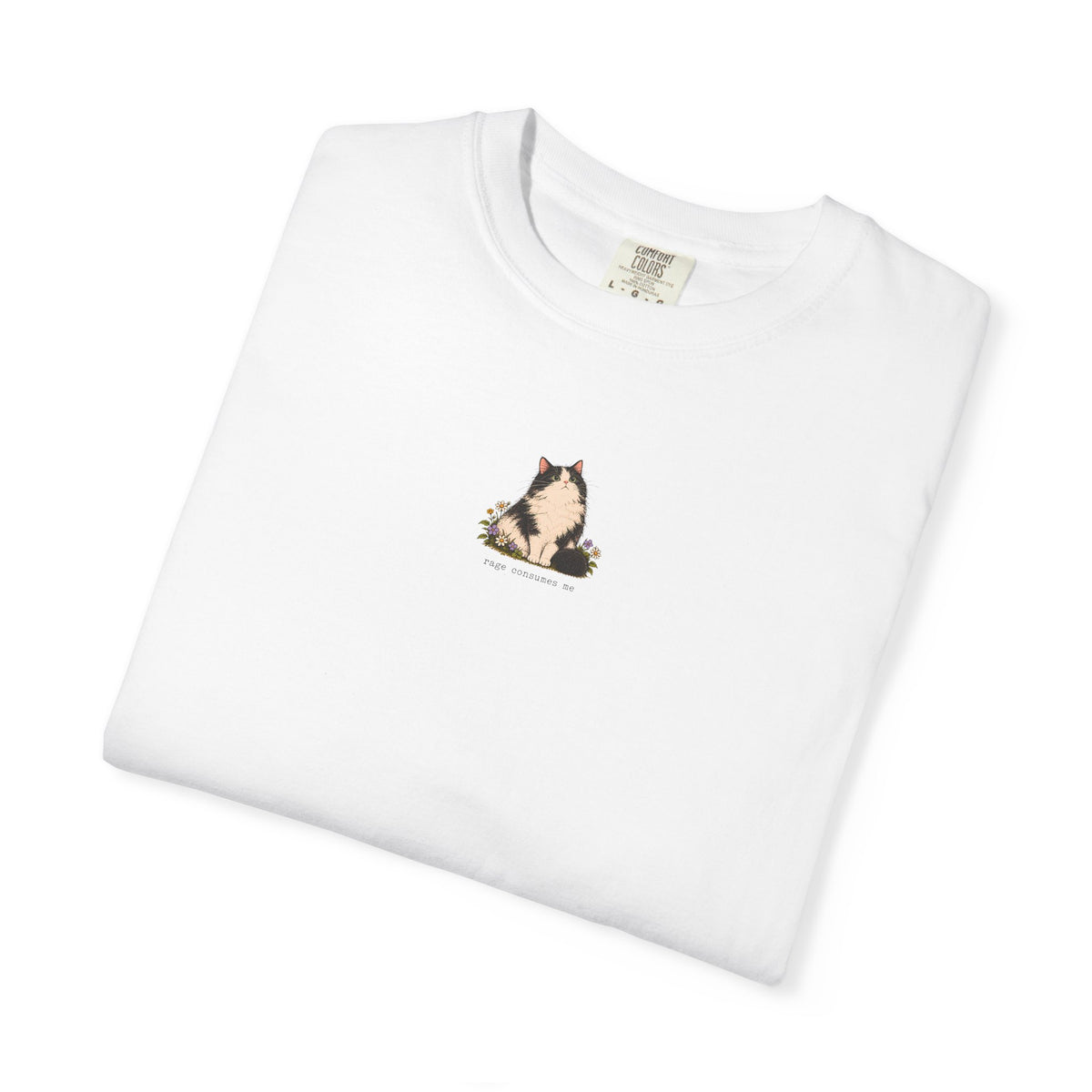 Rage Consumes Me Fluffy Cat T-shirt