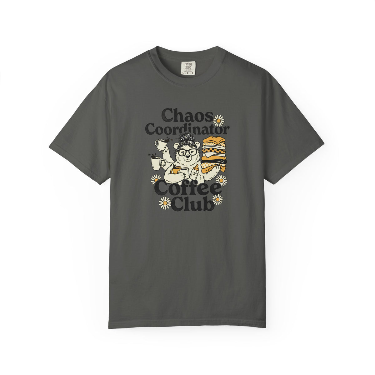 Chaos Coordinator Coffee Club Mascot T-shirt