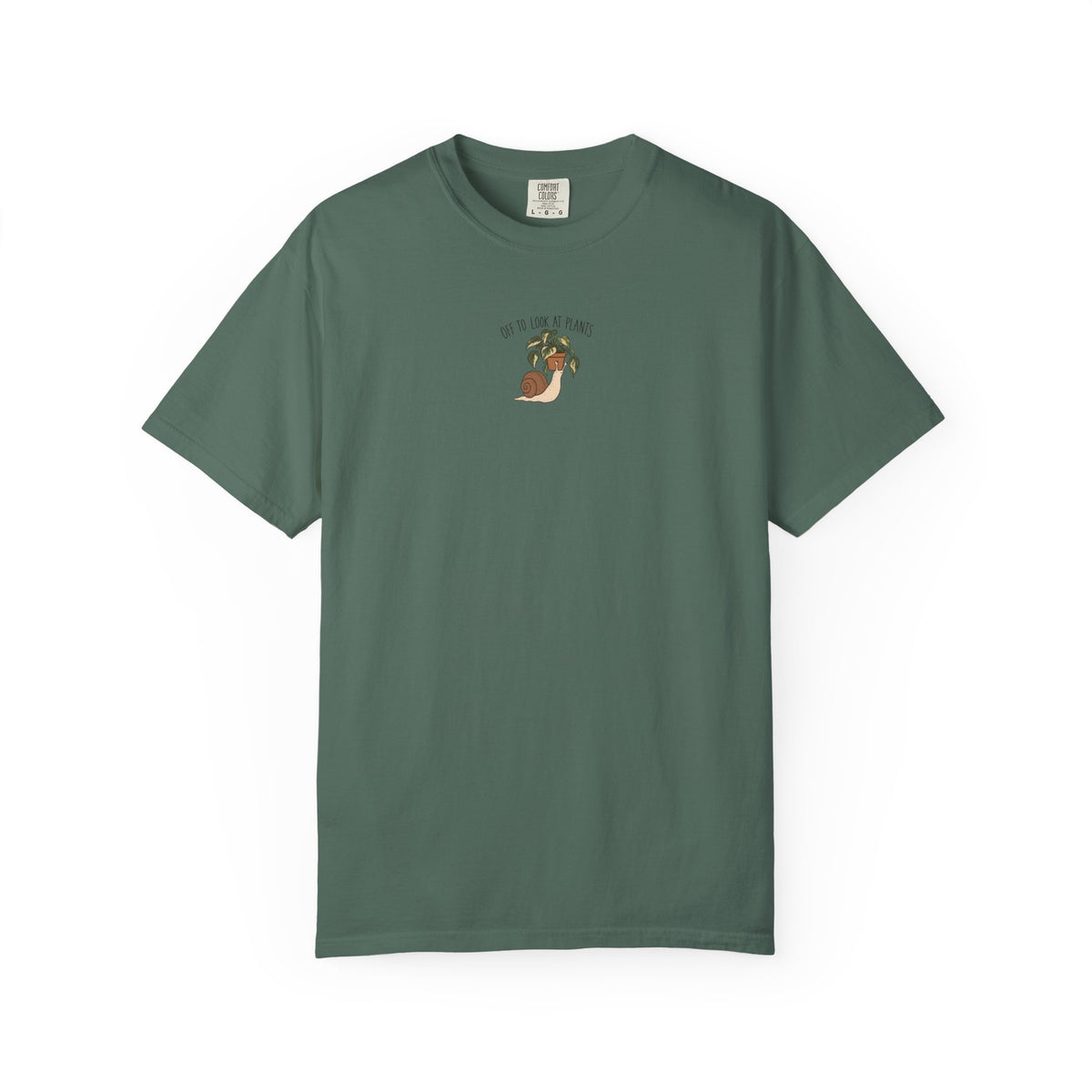 Off To Look At Plants Snail T-shirt