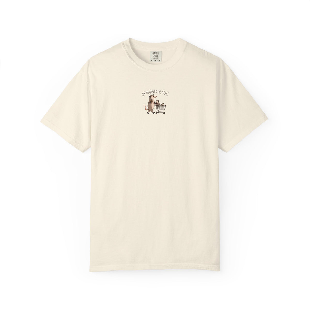 Off To Wander The Aisles Possum T-shirt