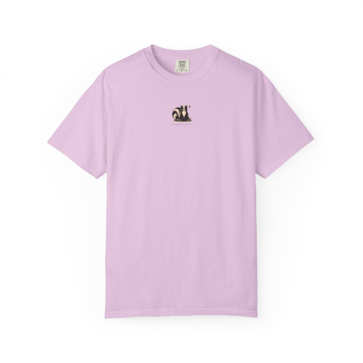 No Further Questions Skunk T-shirt