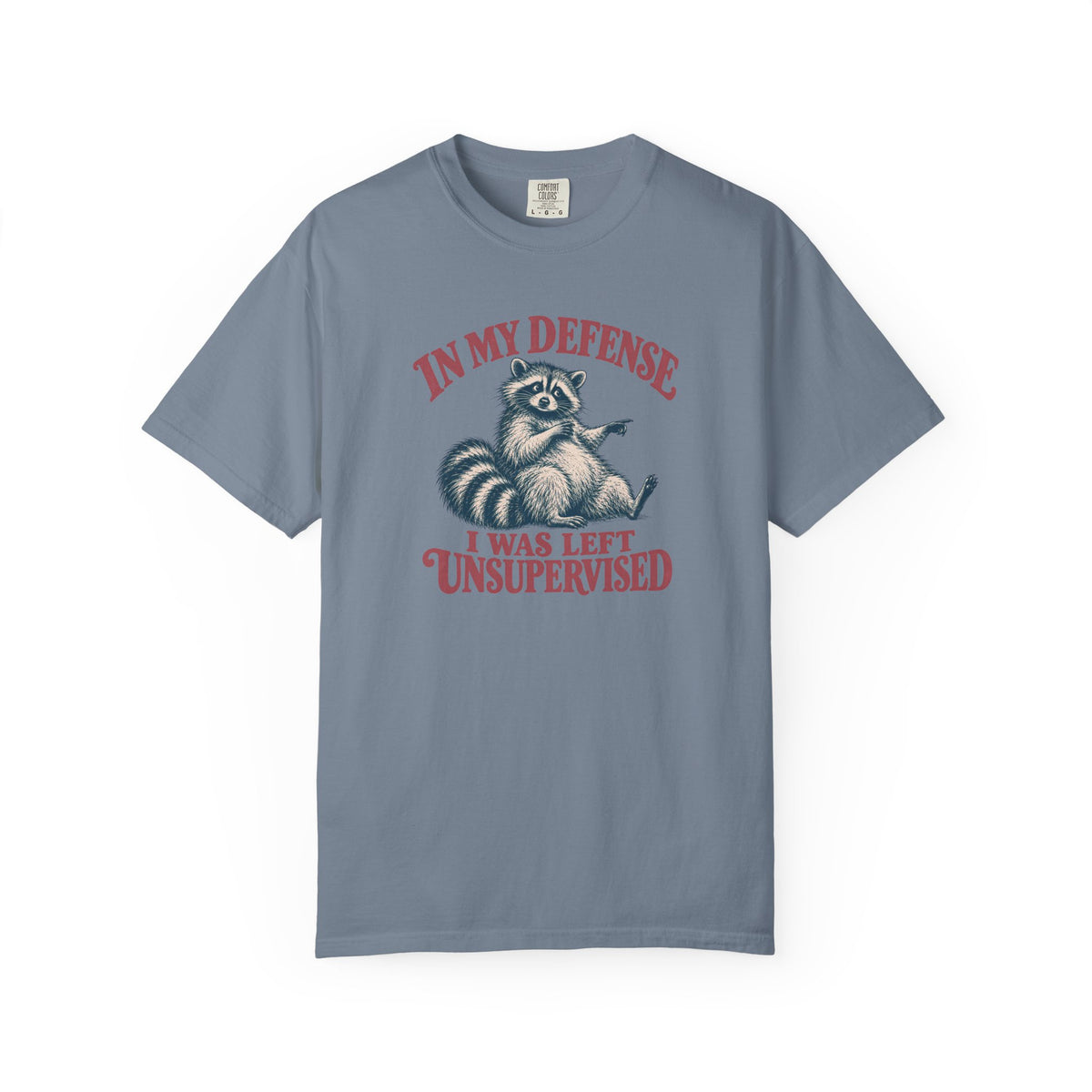 Left Unsupervised Raccoon T-shirt