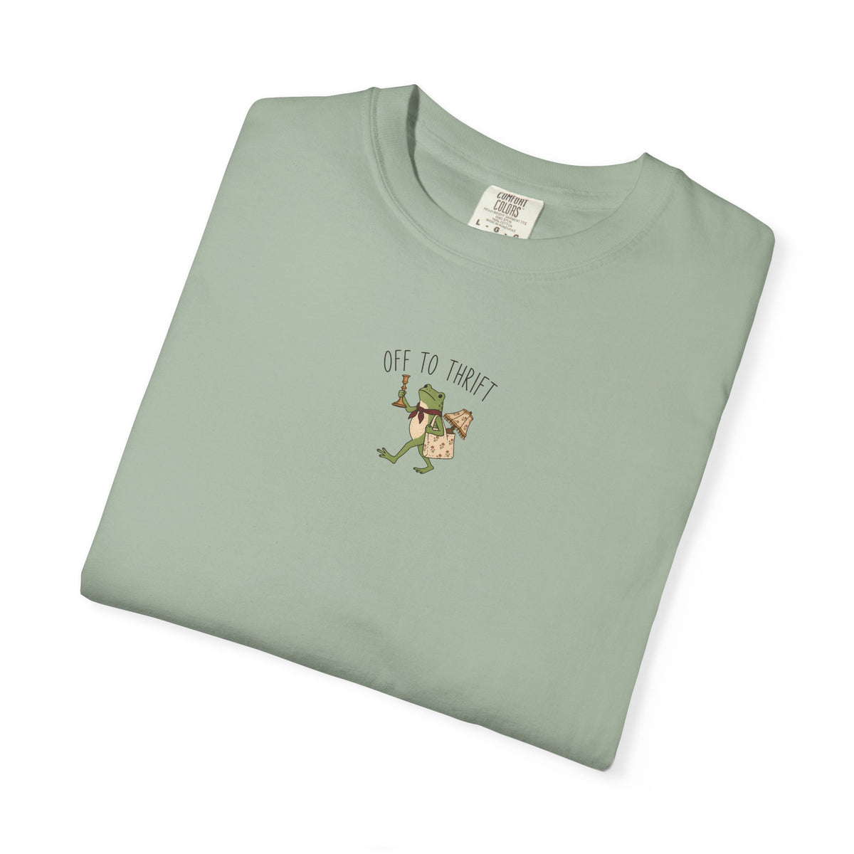 Off To Thrift Frog T-shirt