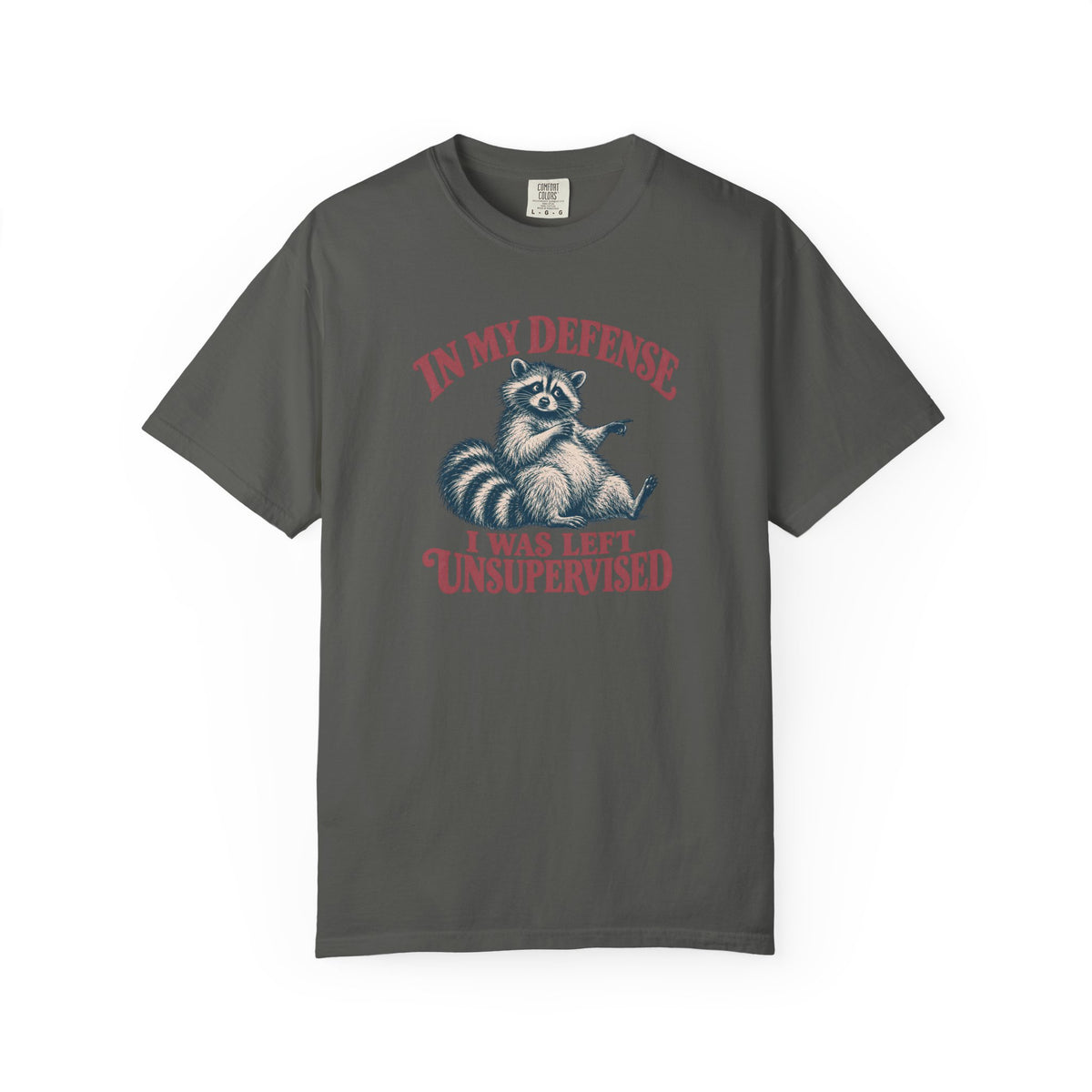 Left Unsupervised Raccoon T-shirt