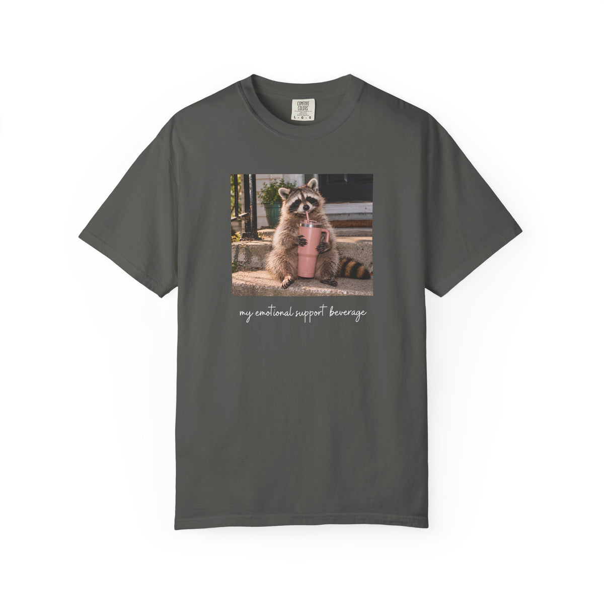 My Emotional Support Beverage Raccoon T-shirt