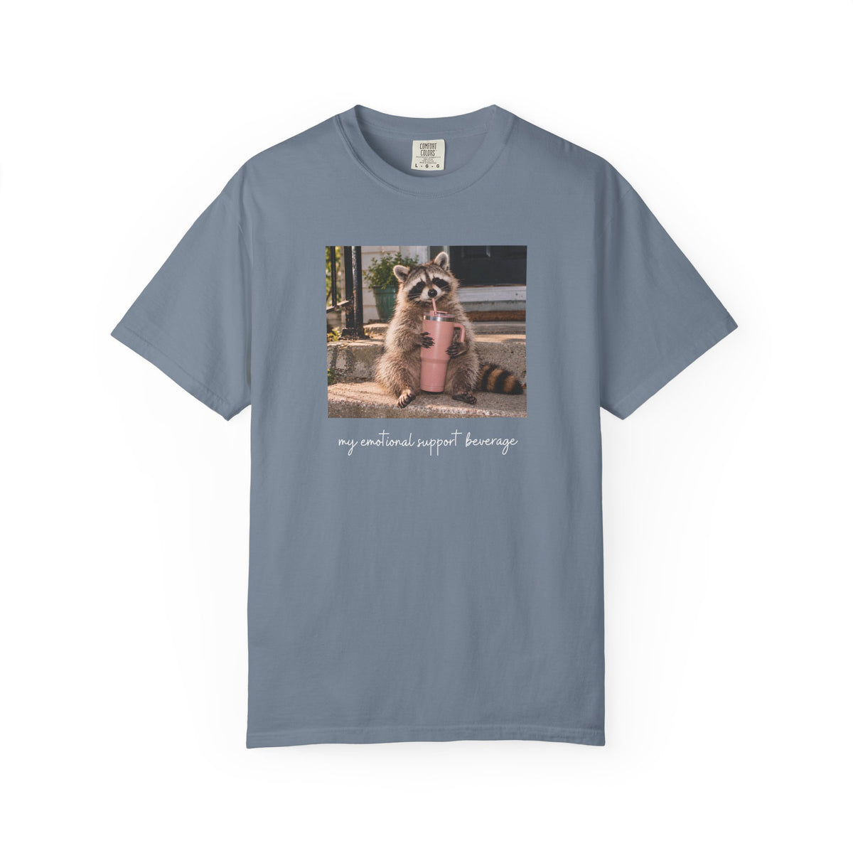 My Emotional Support Beverage Raccoon T-shirt