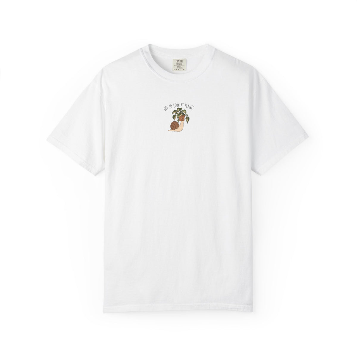 Off To Look At Plants Snail T-shirt