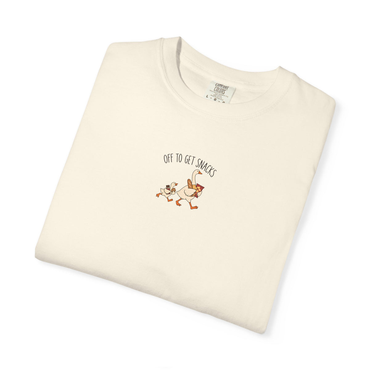 Off To Get Snacks Goose T-shirt