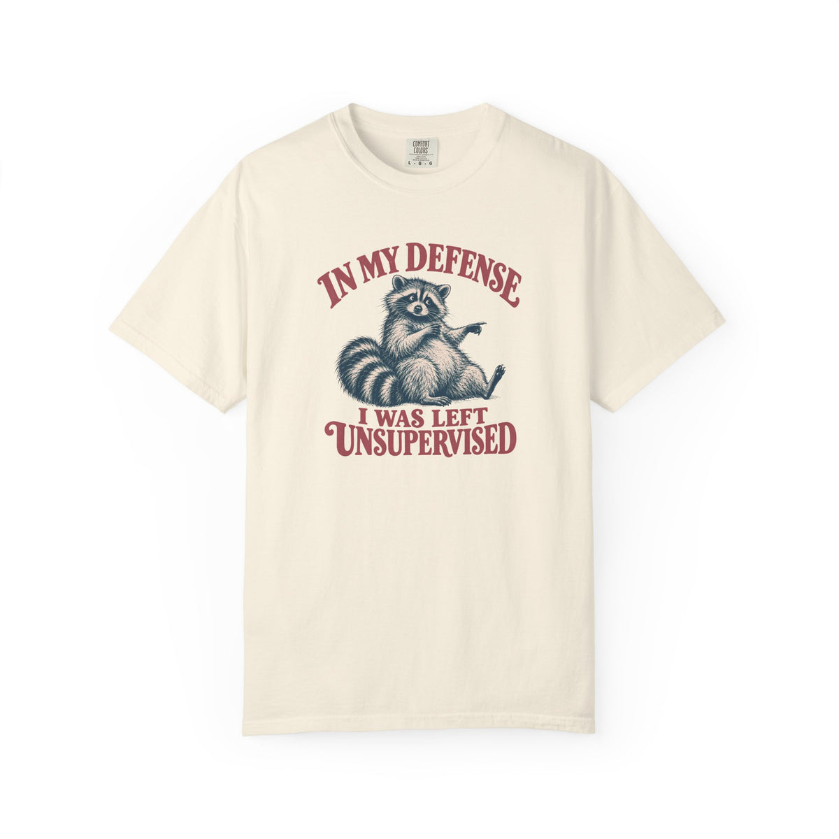 Left Unsupervised Raccoon T-shirt